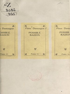 cover image of Possible raison